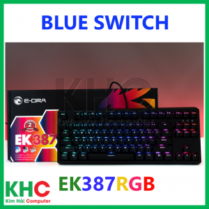 Bàn phím cơ chơi game EK387RGB (Blue/Brown/Red Switch) - E-dra Gaming