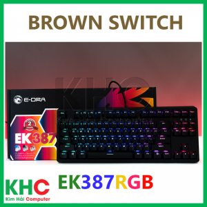 Bàn phím cơ chơi game EK387RGB (Blue/Brown/Red Switch) - E-dra Gaming -2