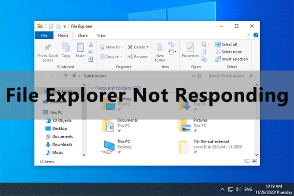 Cách sửa lỗi File Explorer không phản hồi Windows 10