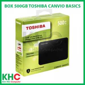 Ổ Cứng Di Động TOSHIBA CANVIO BASICS 500GB 2.5’’ USB 3.0 -3