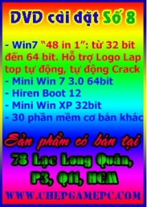 Đĩa DVD cài đặt  Windows 7 \