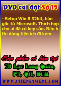 Đĩa DVD cài đặt Windows 8 Dev Pre (32Bit). Đĩa số 15