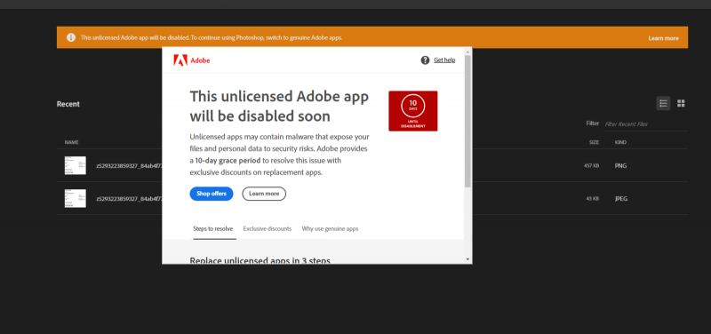 Hướng Dẫn Fix Lỗi Adobe Không Sử Dụng Được “This Unlicensed Adobe App Has Been Disabled”